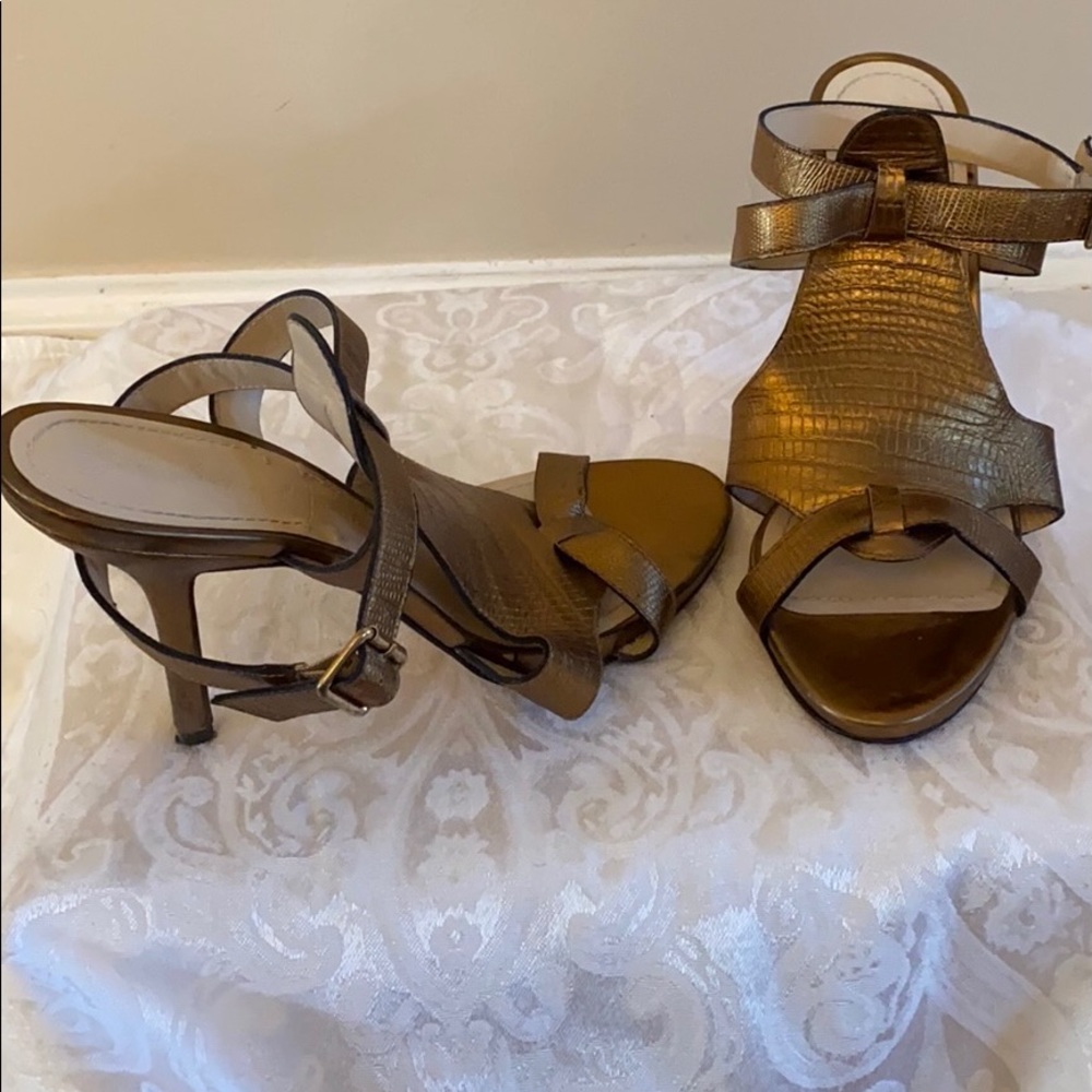 Elizabeth and James Copper crisscross sandal
